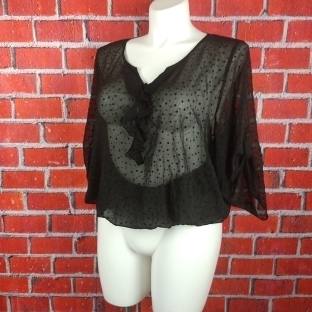Torrid Polka Dot sheer top
